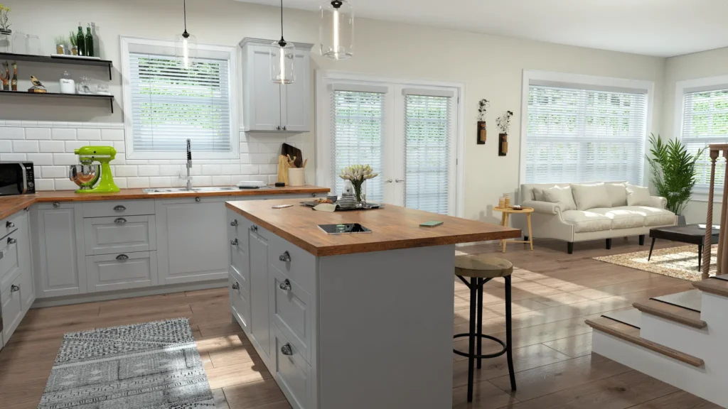 Wood Blinds Kitchen 1 1